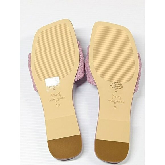 Marc Fisher LTD. Women's Marlon Slip On Woven Slide Sandals Size 7 (MSRP $130) - Picture 7 of 8